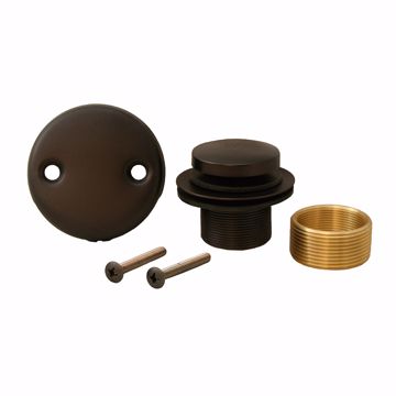 Picture of Oil Rubbed Bronze Two-Hole Toe Touch Tub Drain Trim Kit