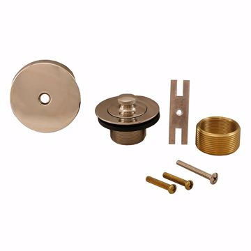 Picture of Polished Stainless One-Hole Lift and Turn Tub Drain Trim Kit