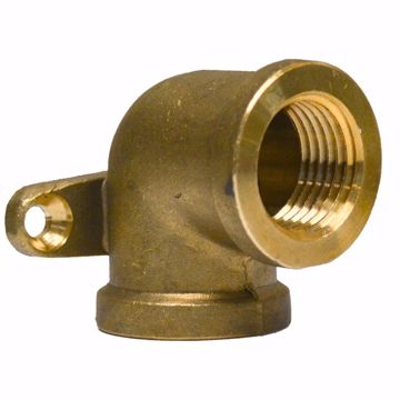 Picture of 1/2" FIP Cast Brass 90° Drop Ear Elbow