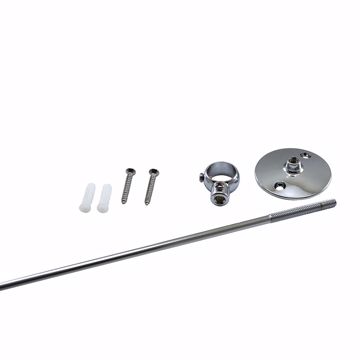 Picture of Ceiling Bracket and Rod Holder with Standard Size 36" Rod for Add-A-Shower Unit