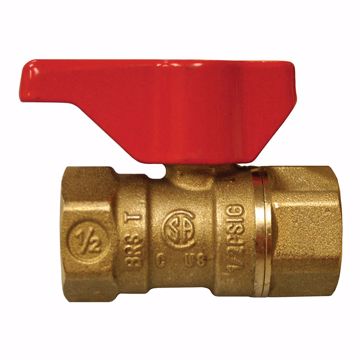 Picture of 3/4" FIP Two-Piece Brass Gas Ball Valve