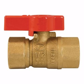 Picture of 1/2" FIP x 1/2" FIP Brass Gas Ball Valve