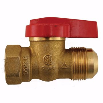 Picture of 5/8” Flare x 1/2" FIP Gas Ball Valve