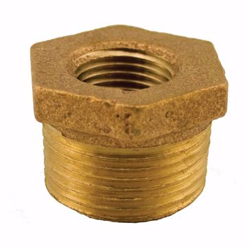 Picture of 1/4" x 1/8" Bronze Hex Bushing