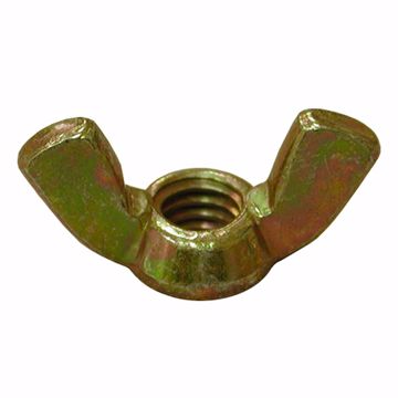 Picture of 5/16"-18 Brass Plated Forged Wing Nut