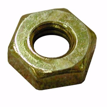 Picture of 5/16"-18 Brass Plated Heavy Hex Jam Nut