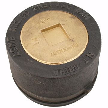 Picture of 4" Service Weight Push-On Cleanout with Gasket with Countersunk Plug - 3-1/4" Height