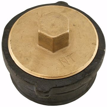 Picture of 3" No Hub Cleanout With 2-1/2" Raised Head Heavy Plug - 2-1/8" Height