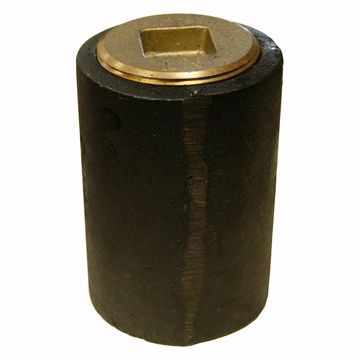 Picture of 4" Plain End Cast Iron Cleanout-Short Pattern with 3-1/2" Countersunk Southern Code Plug 4" Pipe size - 3" Height