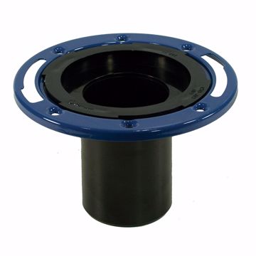 Picture of 3" ABS Closet Flange with 4" Barrel and Metal Ring