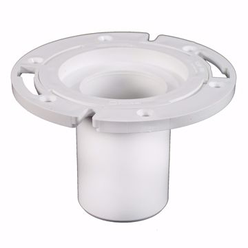 Picture of 3" PVC Closet Flange with 4" Barrel and Plastic Ring