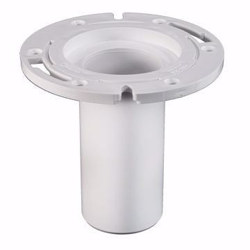 Picture of 3" PVC Closet Flange with 6" Barrel and Plastic Ring