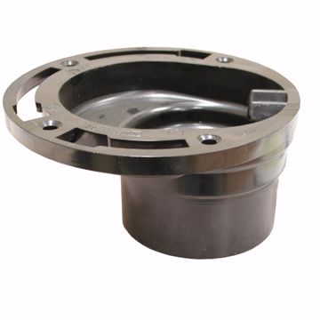 Picture of 3" x 4" ABS Four-Way Offset Closet Flange