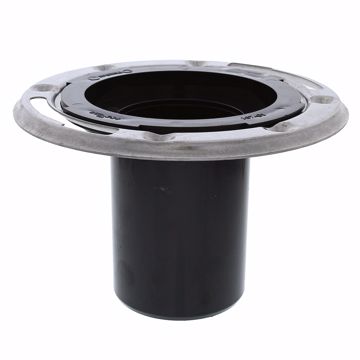 Picture of 3" ABS Closet Flange with Stainless Steel Ring less Knockout