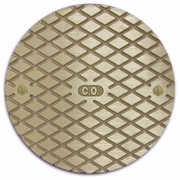 Picture of 6" Nickel Bronze Round Cast Cleanout Cover