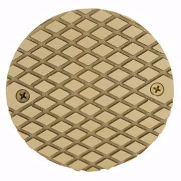Picture of 5" Polished Brass Round Cast Cleanout Cover