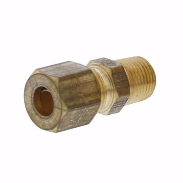 Picture of 1/4" x 1/8" Brass Compression x MIP Connector