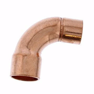 Picture of 1/2" x 3/8" Wrot Copper Short Turn 90° Elbow