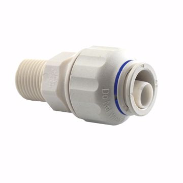 Picture of 1/2" CTS x 1/2" MIP Plastic Twist-to-Lock Push On Adapter