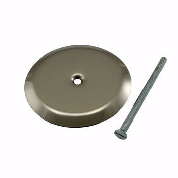 Picture of 5" Stainless Steel Cleanout/Extension Cover, Floor Mount with 4" Bolt (16 Gauge)