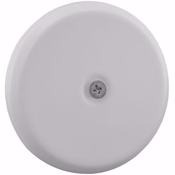 Picture of 4-1/4" White High Impact Plastic Cleanout Cover Plate, Flat Design