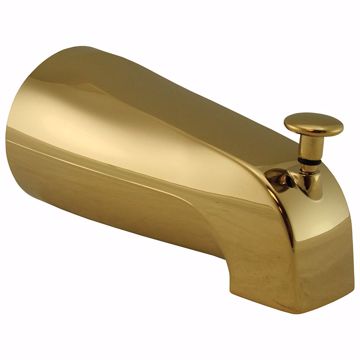 Picture of Polished Brass PVD 1/2" FIP Diverter Spout with Nose Connection