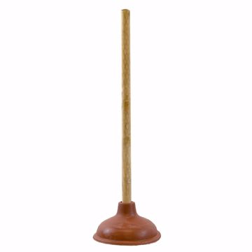 Picture of 5-1/2" Diameter Rubber Plunger, Red