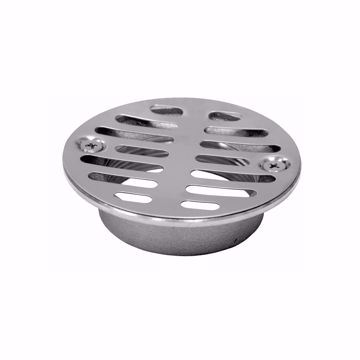 Picture of 2" Female Iron Pipe Shower Drain with Cast Brass Body and Stainless Steel Strainer