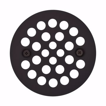 Picture of Oil Rubbed Bronze 4-1/4" Strainer with Screws for Fiberglass Shower Stall