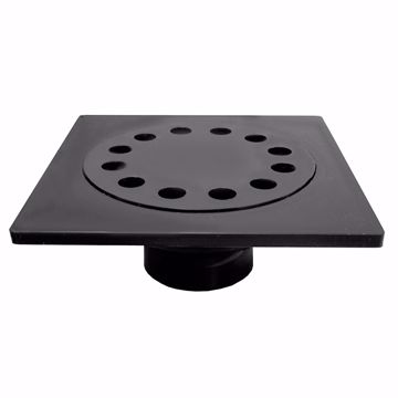 Picture of 9" x 9" ABS Bell Trap with 3" x 4" Outlet