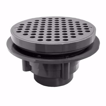 Picture of 2" x 3" Heavy Duty Traffic PVC Floor Drain with 8-1/2" Pan