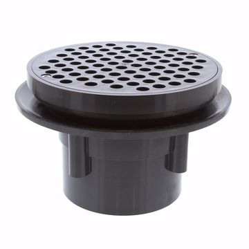 Picture of 4" Heavy Duty Traffic PVC Floor Drain with 8-1/2" Pan
