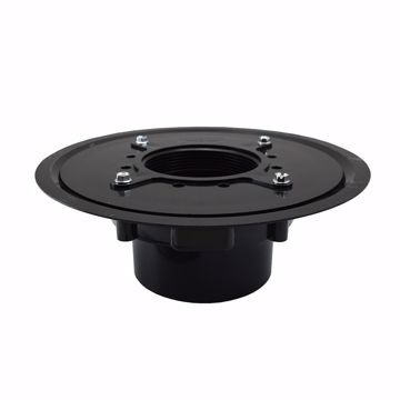 Picture of 4" ABS Heavy Duty Drain Base with Primer Tap, for 3-1/2" Spud