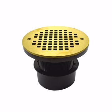 Picture of 3” ABS Inside Pipe Fit Adjustable General Purpose Drain with Nickel Bronze Strainer