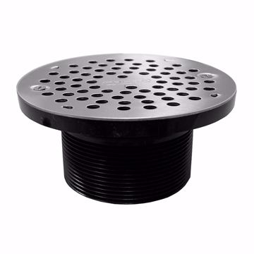 Picture of 3-1/2" IPS ABS Spud with 6" Stainless Steel Strainer
