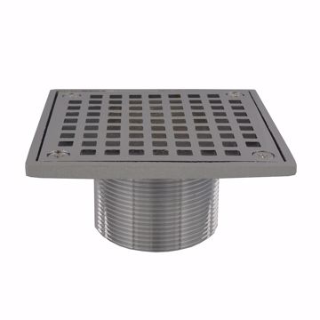Picture of Chrome Plated 2" Brass Spud with 4" Square Strainer