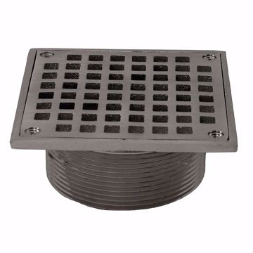 Picture of Brushed Nickel 3-1/2" Metal Spud with 5" Square Strainer