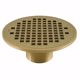 Picture of 2" IPS Metal Spud with 6" Polished Brass Round Strainer