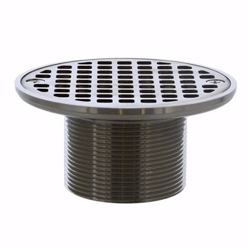 Picture of Brushed Nickel 2" Metal Spud with 4" Round Strainer