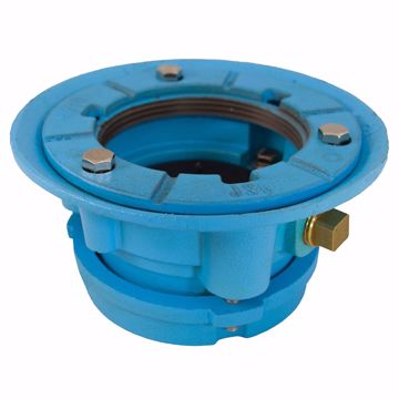Picture of 2" Code Blue No Caulk (Mechanical Joint) Drain Body with 7" Pan and 3-1/2" Spud Size - 2-1/2" Height