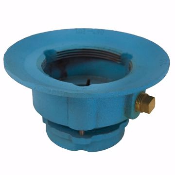 Picture of 2" Code Blue No Caulk Slab Drain Body with 7" Pan and 3-1/2" Spud Size - 3-3/8" Height