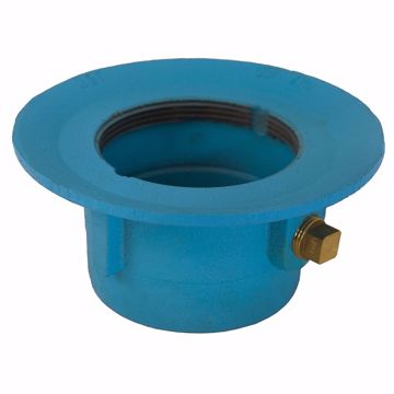 Picture of 4" Code Blue No Hub Slab Drain Body with 7" Pan and 3-1/2" Spud Size - 3-3/8" Height