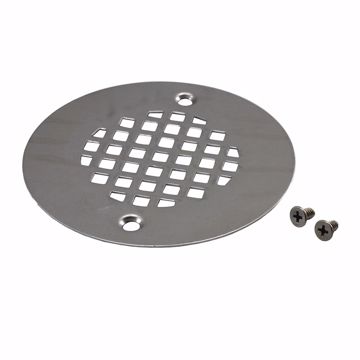 Picture of 4-1/2" Stainless Steel Strainer with Screws for Bronze Shower Drains