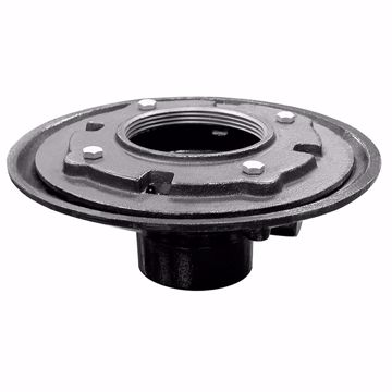 Picture of 4" No Hub Heavy Duty Drain Body with 10-1/2" Pan - 3-1/2" Height