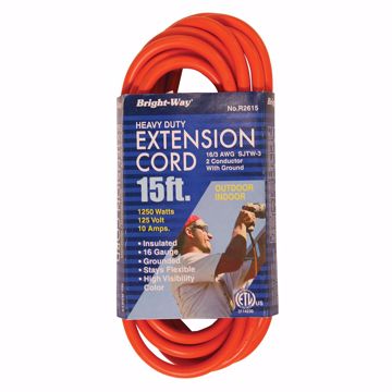 Picture of 16/3 15 ft. Orange Extension Cord