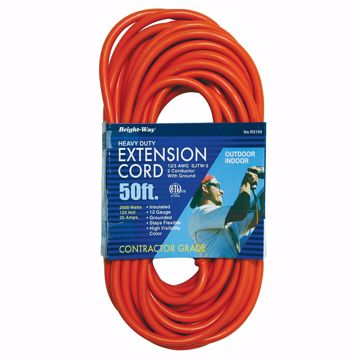 Picture of 12/3 50 ft. Orange Extension Cord