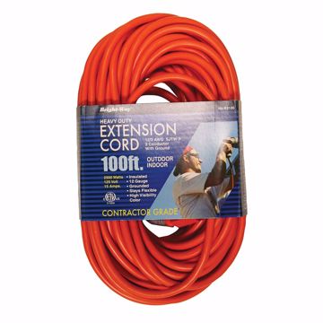 Picture of 12/3 100 ft. Orange Extension Cord