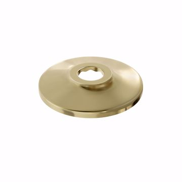 Picture of 1/2" CTS Polished Brass Steel Shallow Escutcheon
