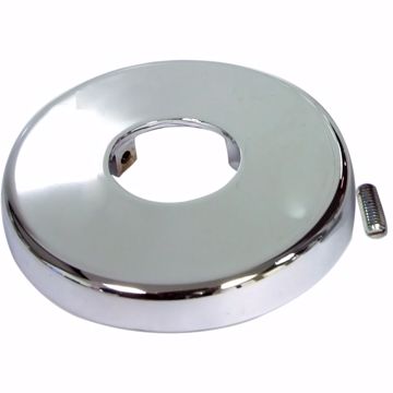 Picture of 2-1/2" OD Chrome Plated Shower Arm Flange with Set Screw, Carded