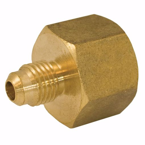 Picture of 3/8" x 1/2" Brass Flare x FIP Coupling